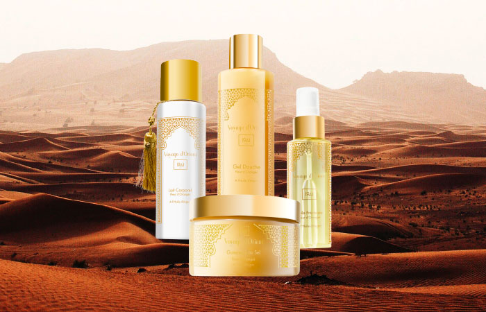 The Voyage d'Orient Body Range - Salt Scrub, Shower Gel, Precious Oil, Body Lotion