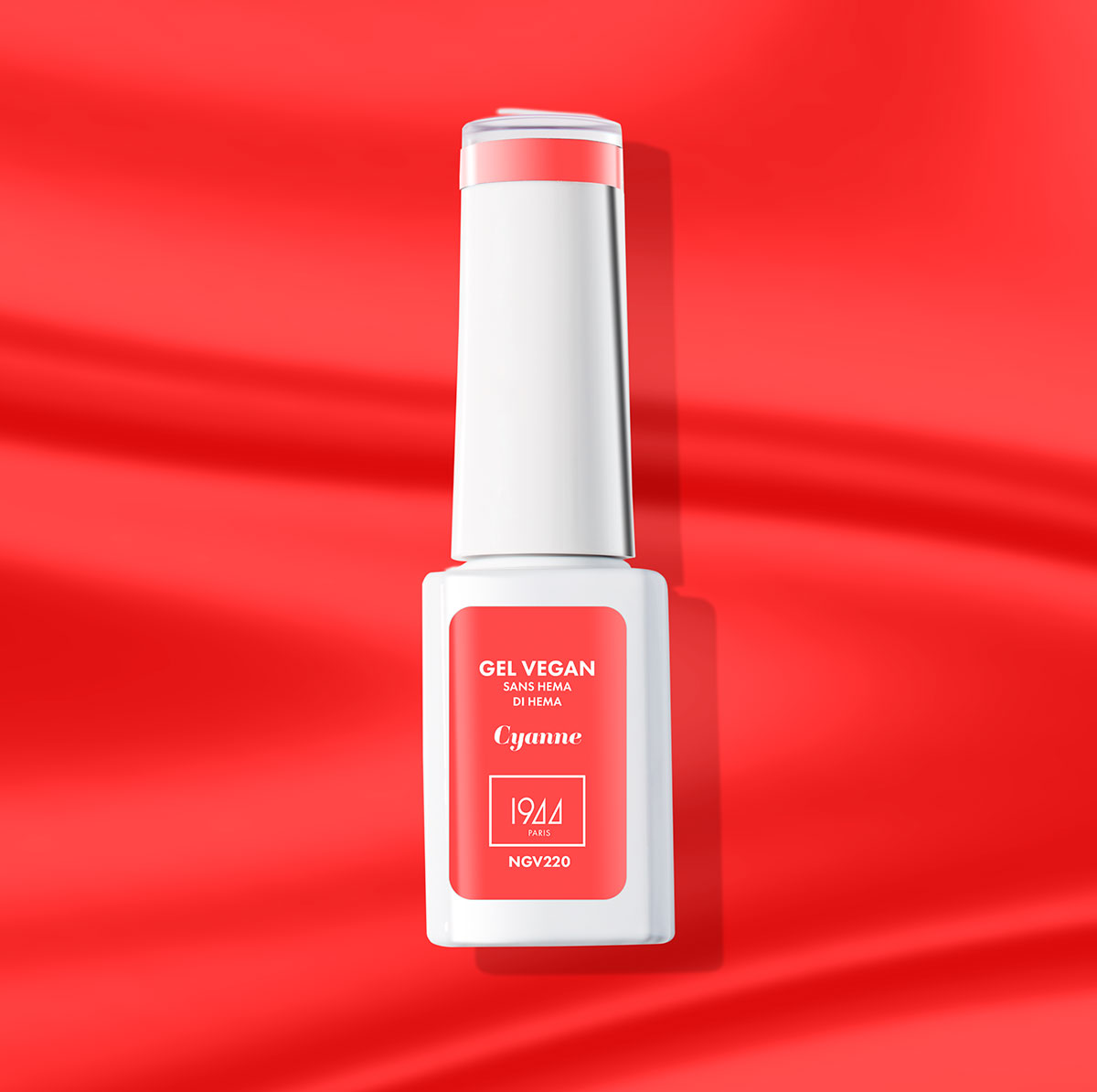 Le Gel Vegan Cyanne - Collection Néon - Rouge Coquelicot