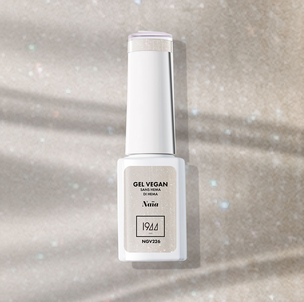 Le Gel Vegan Naïa - Collection Perles - Ivoire Nude Pailleté