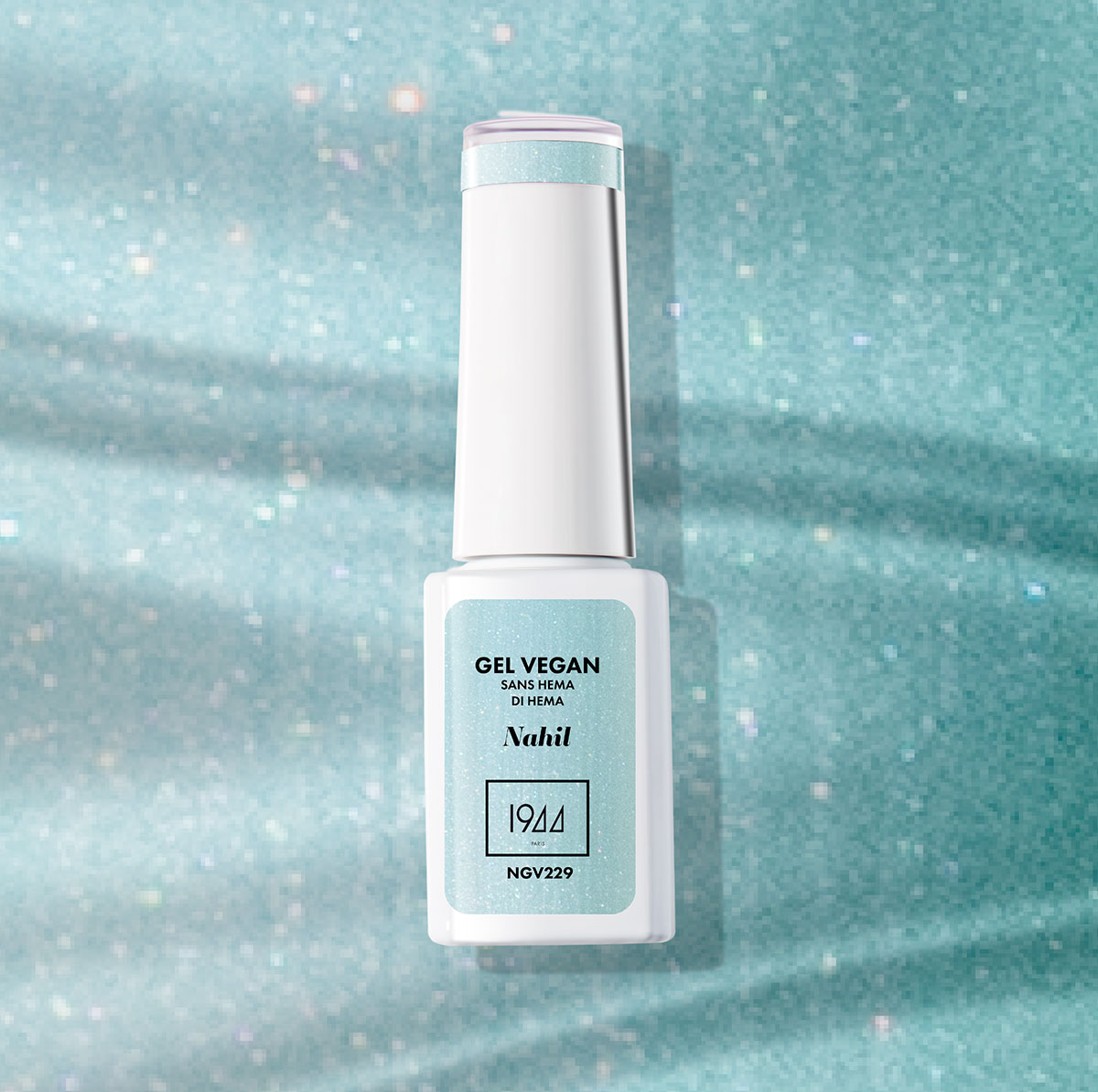 Le Gel Vegan Nahil - Collection Perles - Bleu Pastel Givré