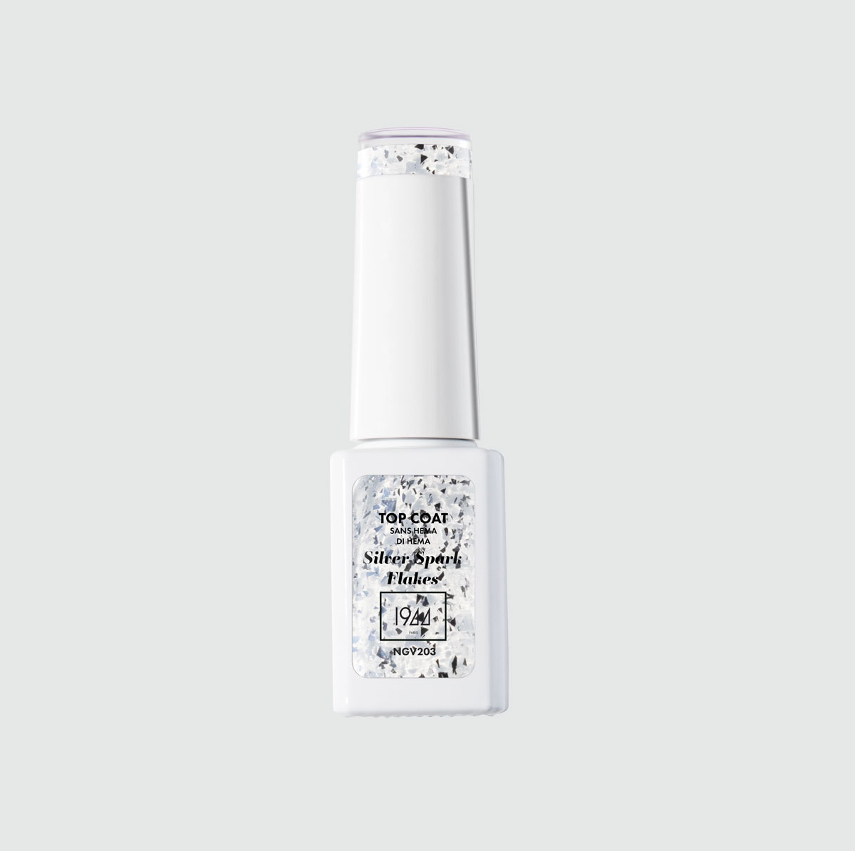 Le Top Coat Silver Spark Flakes