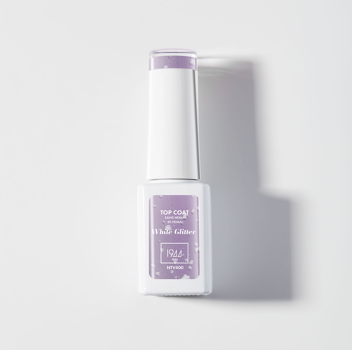 Le Top Coat White Glitter